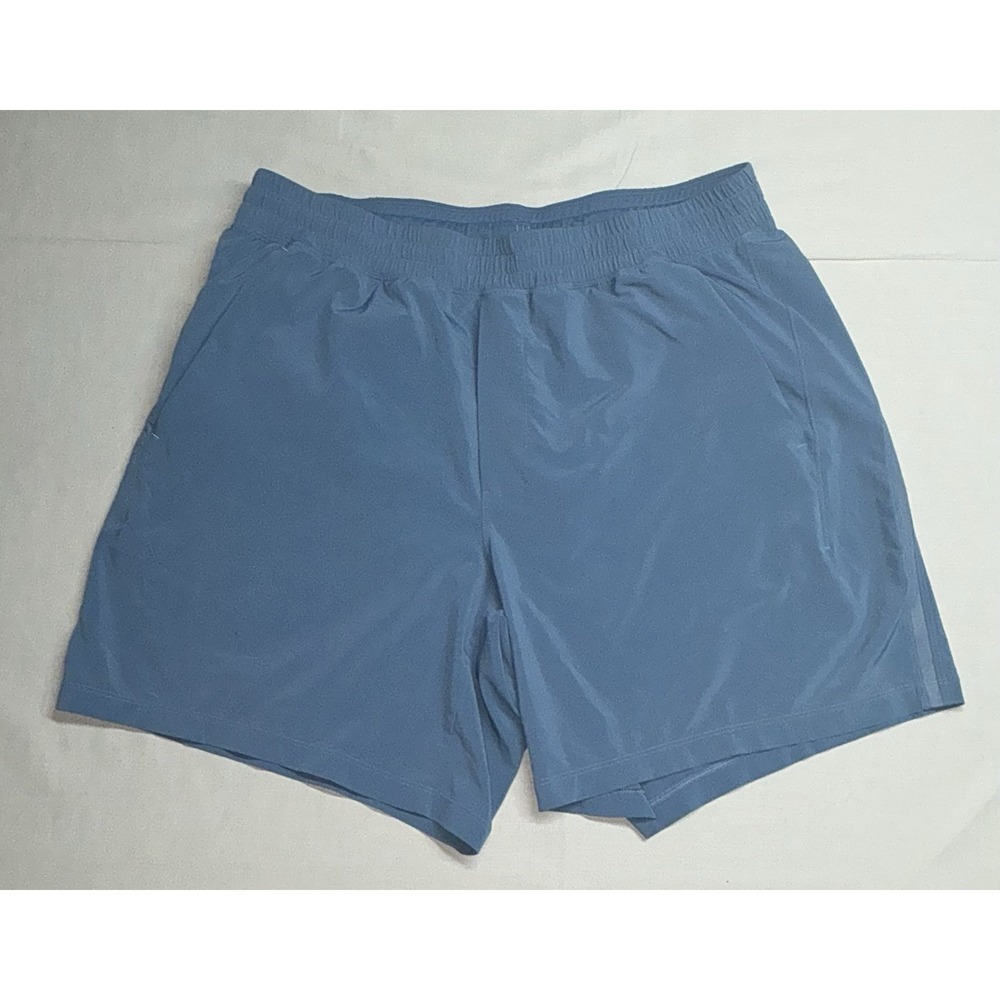 Lululemon Pace Breaker Shorts Lined 7" Blue Running Training Gym Men's XL
